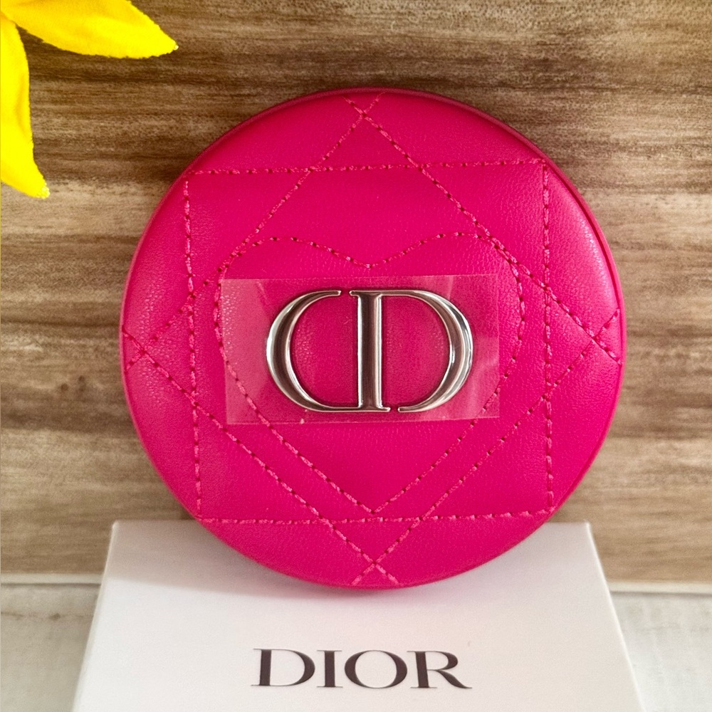 Pink Dior Beauty Quilted Heart Compact Makeup Mirror